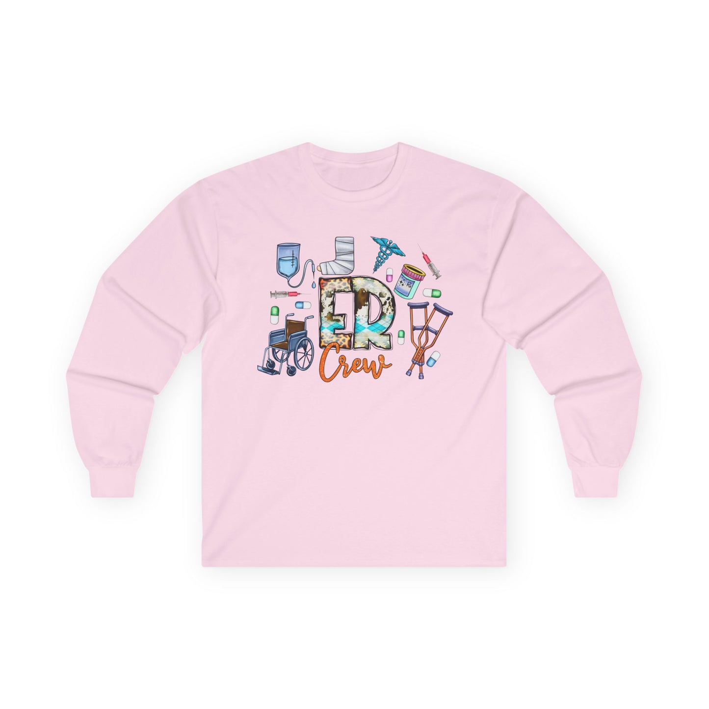 ER Crew Long Sleeve Tee — Emergency Room Nurse/Medic