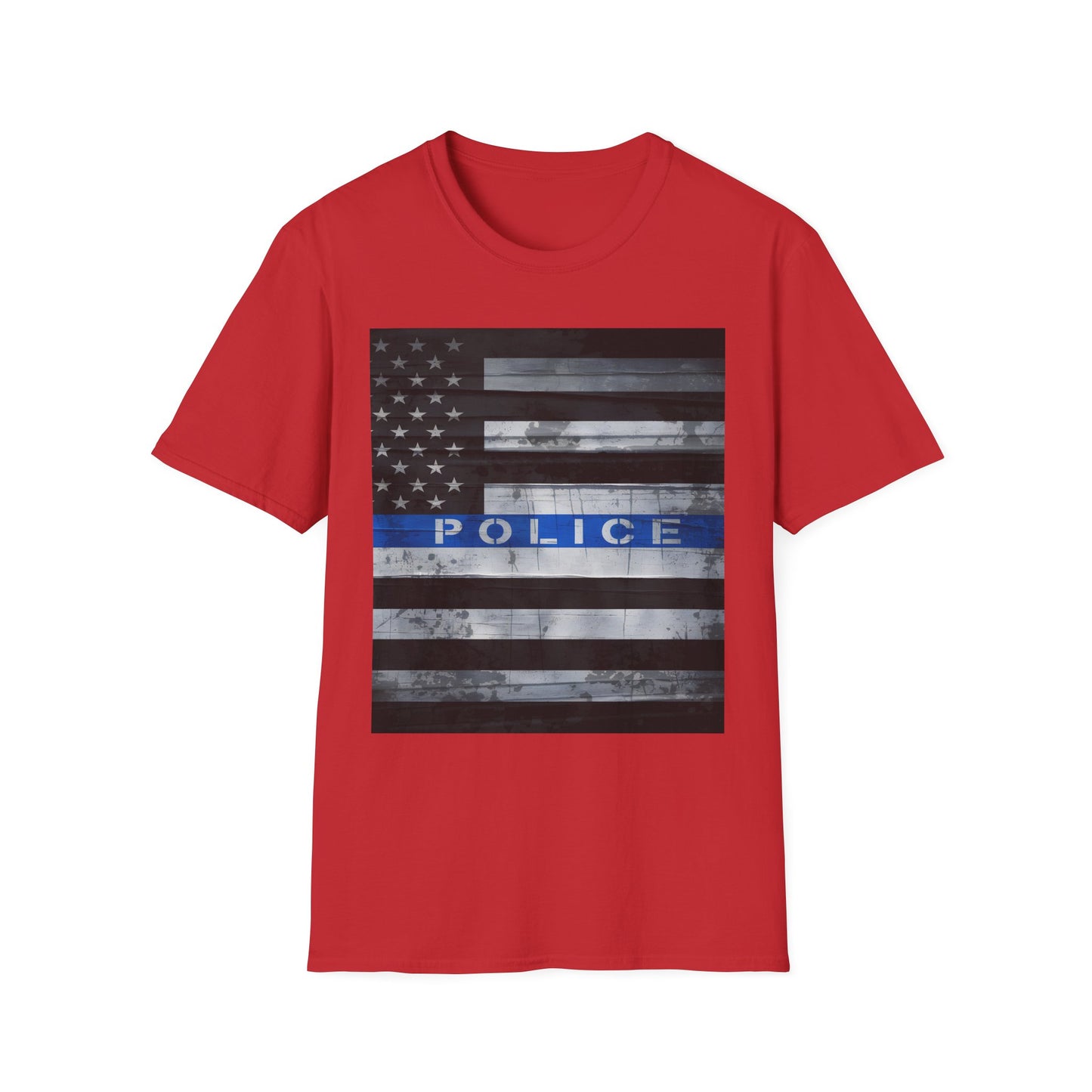 Police Thin Blue Line Flag T-Shirt — Support Law Enforcement Tee