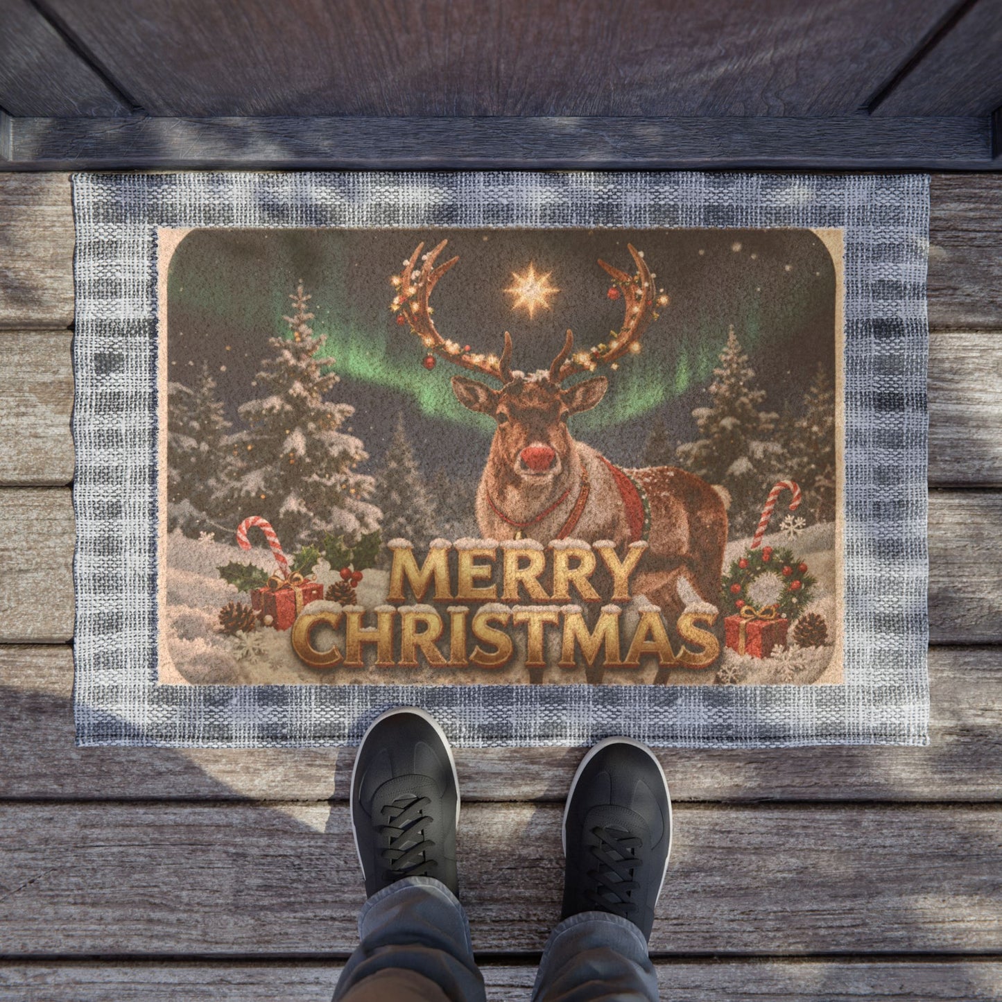 Christmas Reindeer Doormat
