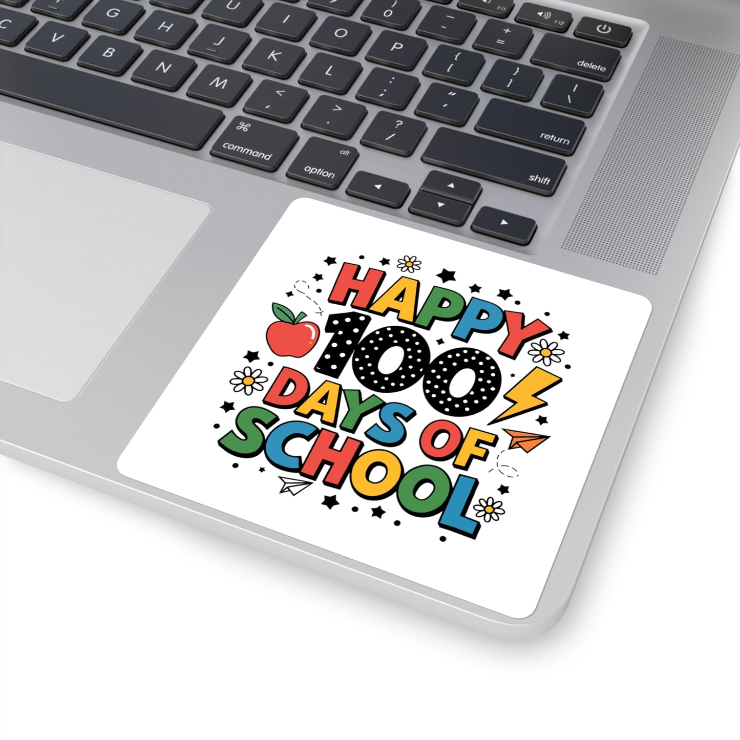 Happy 100 Days of School Square Sticker