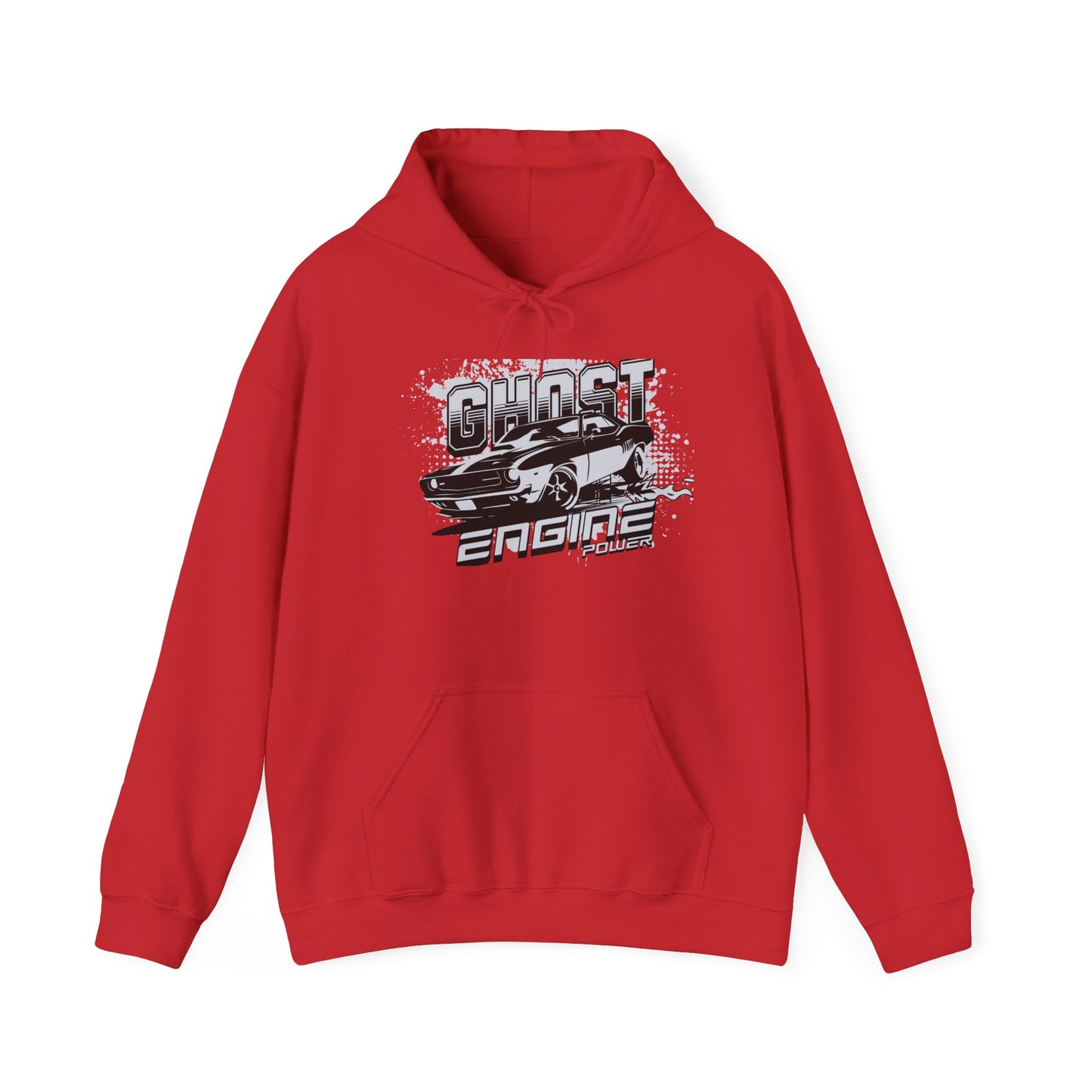Ghost Engine Hoodie — Vintage Muscle Car Graphic Pullover
