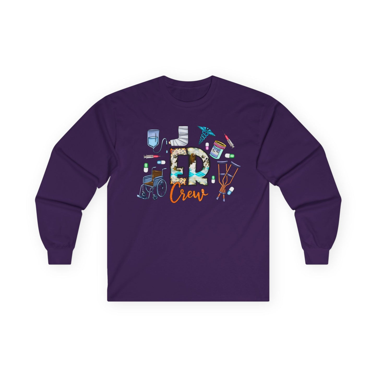 ER Crew Long Sleeve Tee — Emergency Room Nurse/Medic