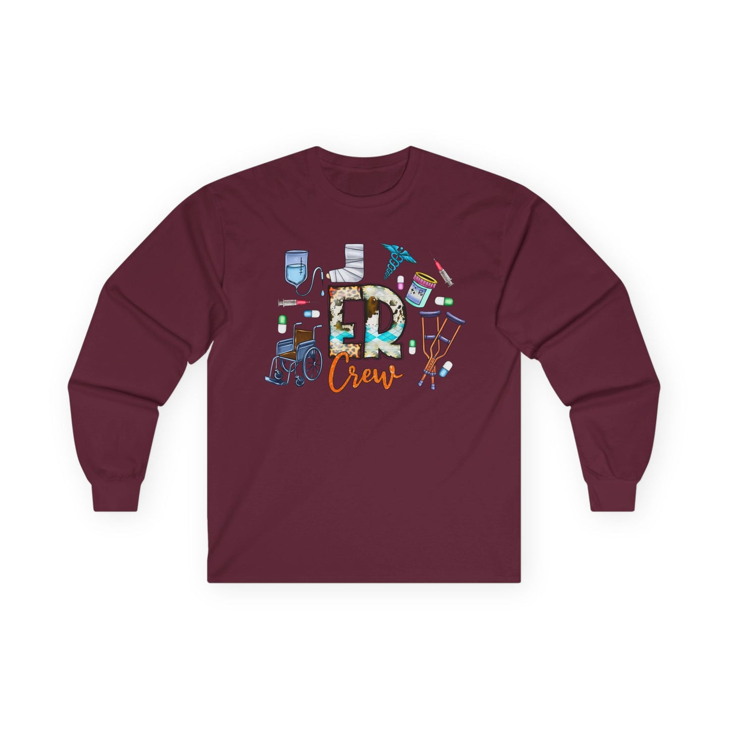 ER Crew Long Sleeve Tee — Emergency Room Nurse/Medic