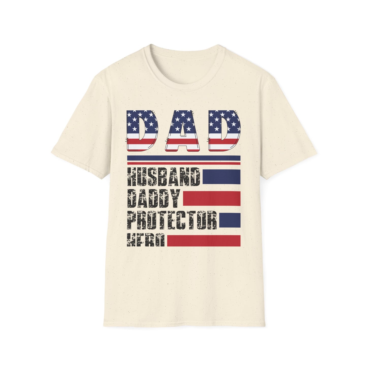 Dad American Flag T-Shirt With Saying
