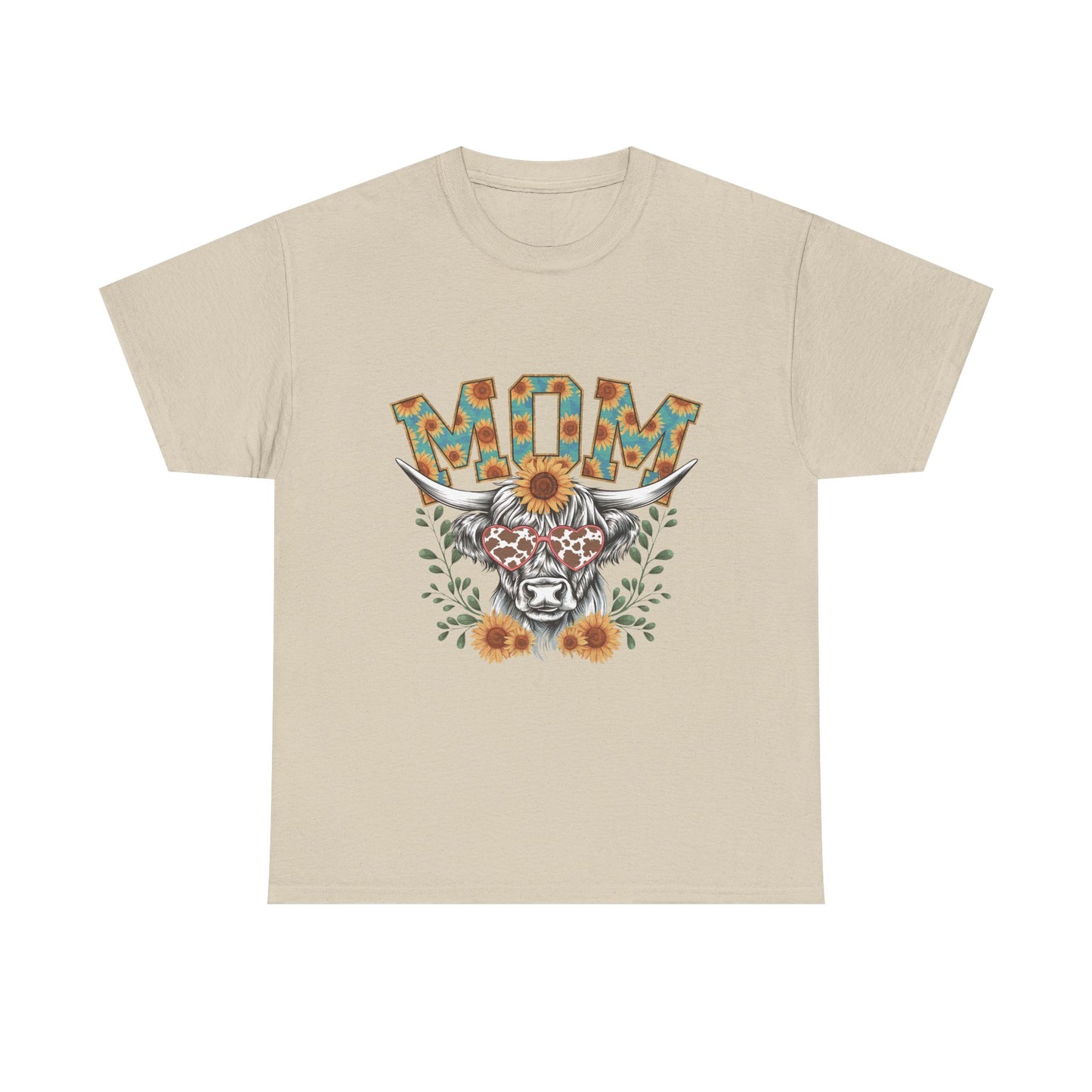 Mom Floral Highland Cow