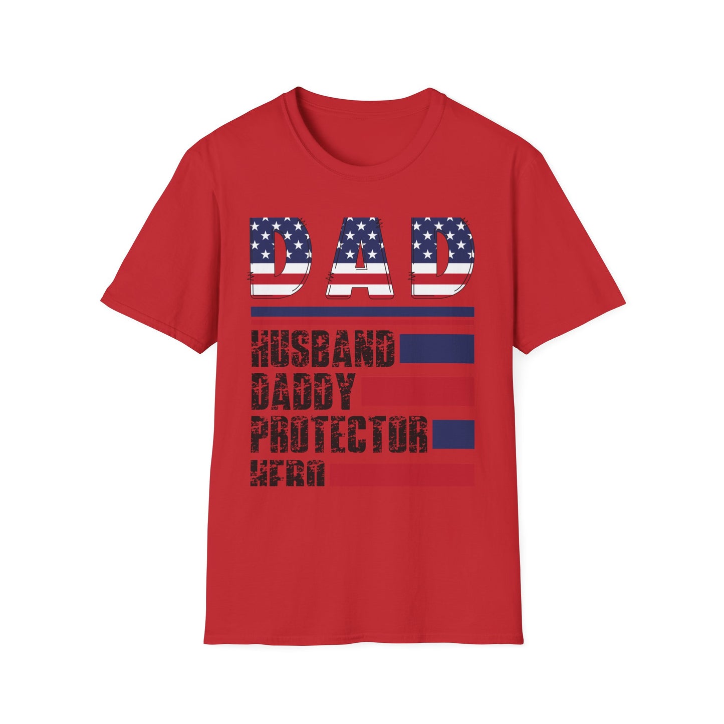 Dad American Flag T-Shirt With Saying