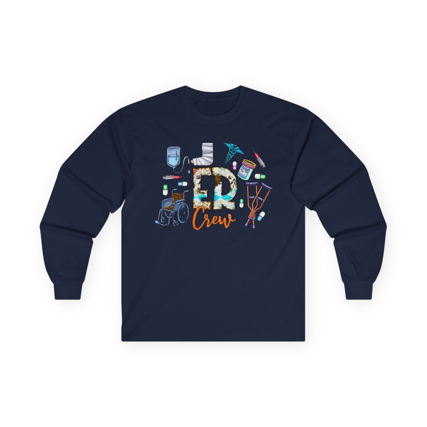 ER Crew Long Sleeve Tee — Emergency Room Nurse/Medic