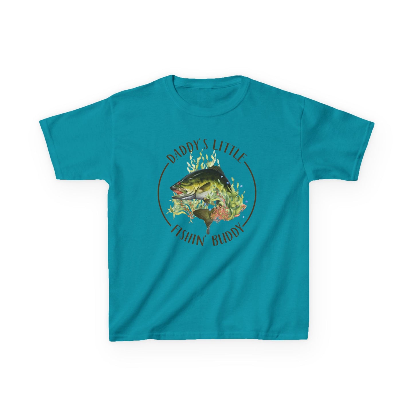 Kids Tee — "Daddy’s Little Fishin’ Buddy" Bass Graphic