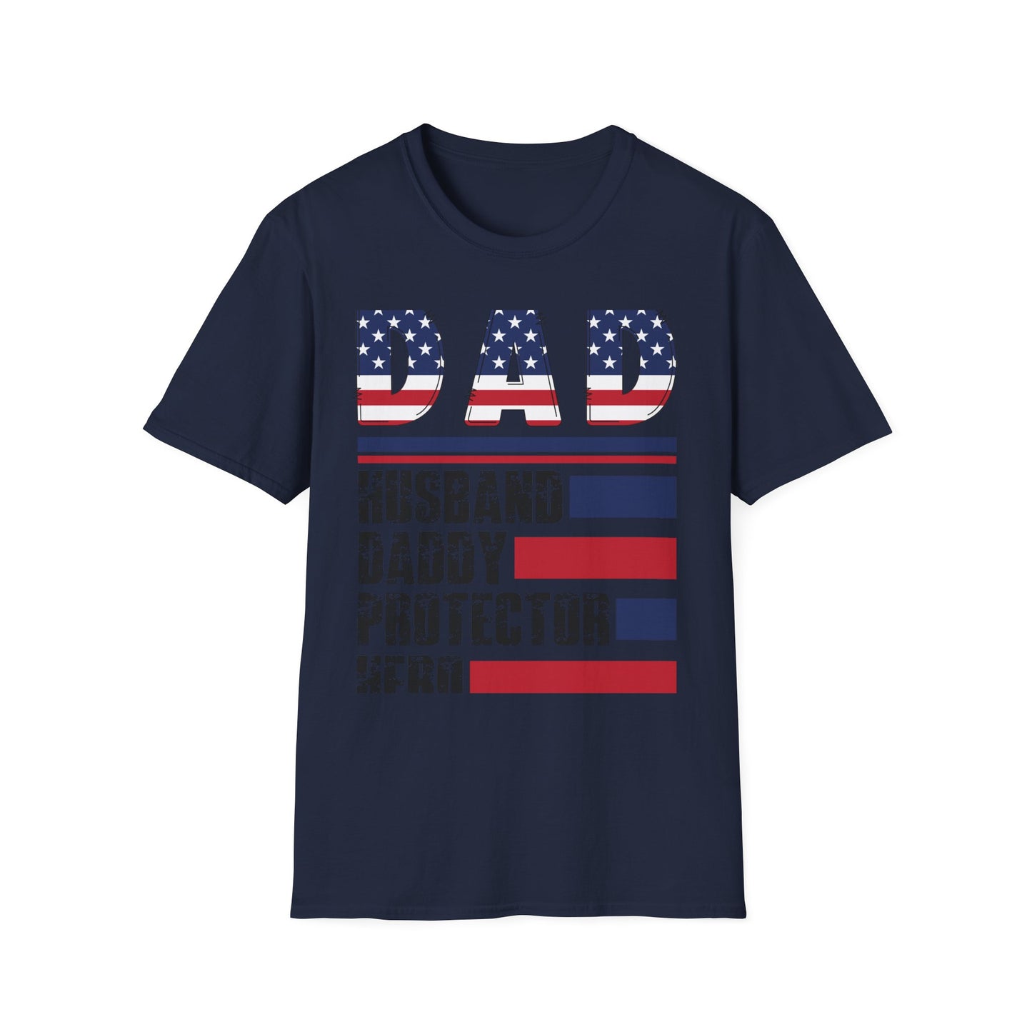 Dad American Flag T-Shirt With Saying