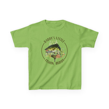 Kids Tee — "Daddy’s Little Fishin’ Buddy" Bass Graphic
