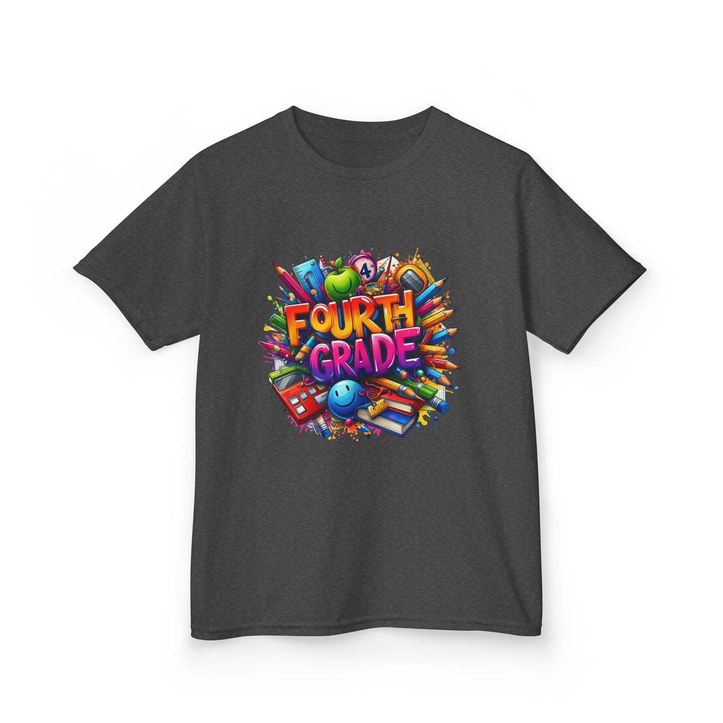 Fourth Grade Kids T‑Shirt — Colorful Back-to-School Design