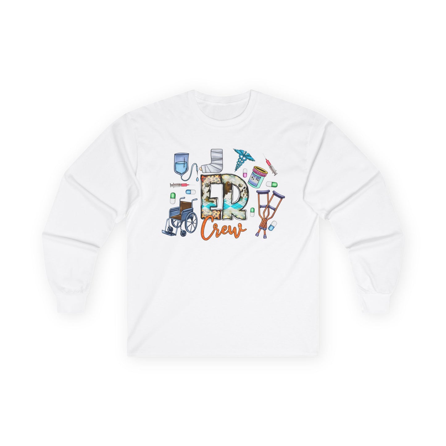 ER Crew Long Sleeve Tee — Emergency Room Nurse/Medic