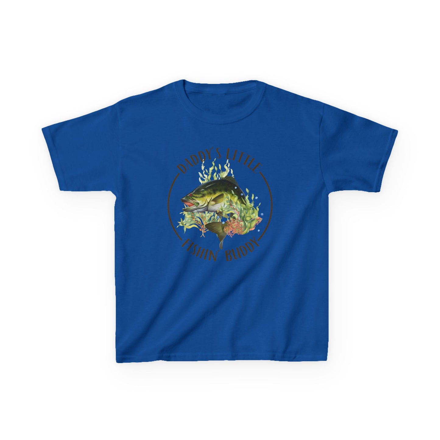 Kids Tee — "Daddy’s Little Fishin’ Buddy" Bass Graphic