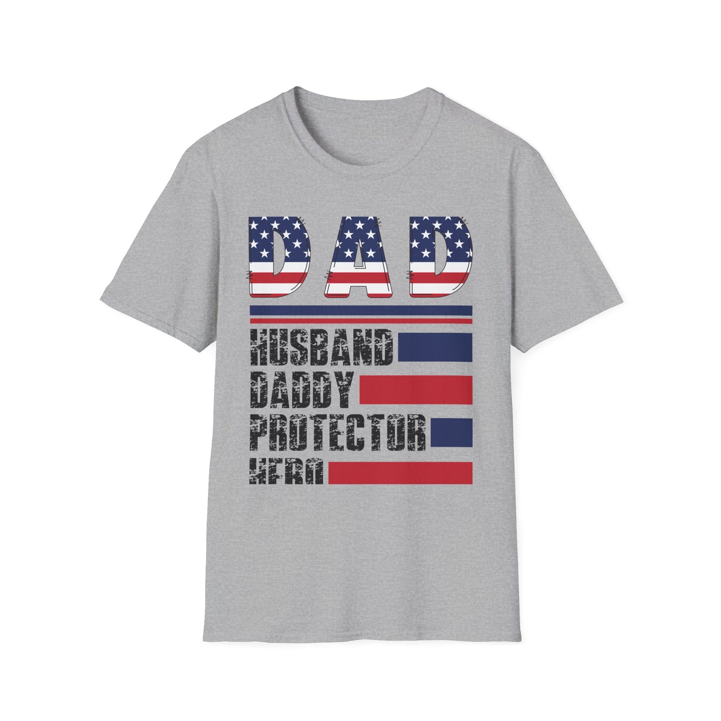 Dad American Flag T-Shirt With Saying