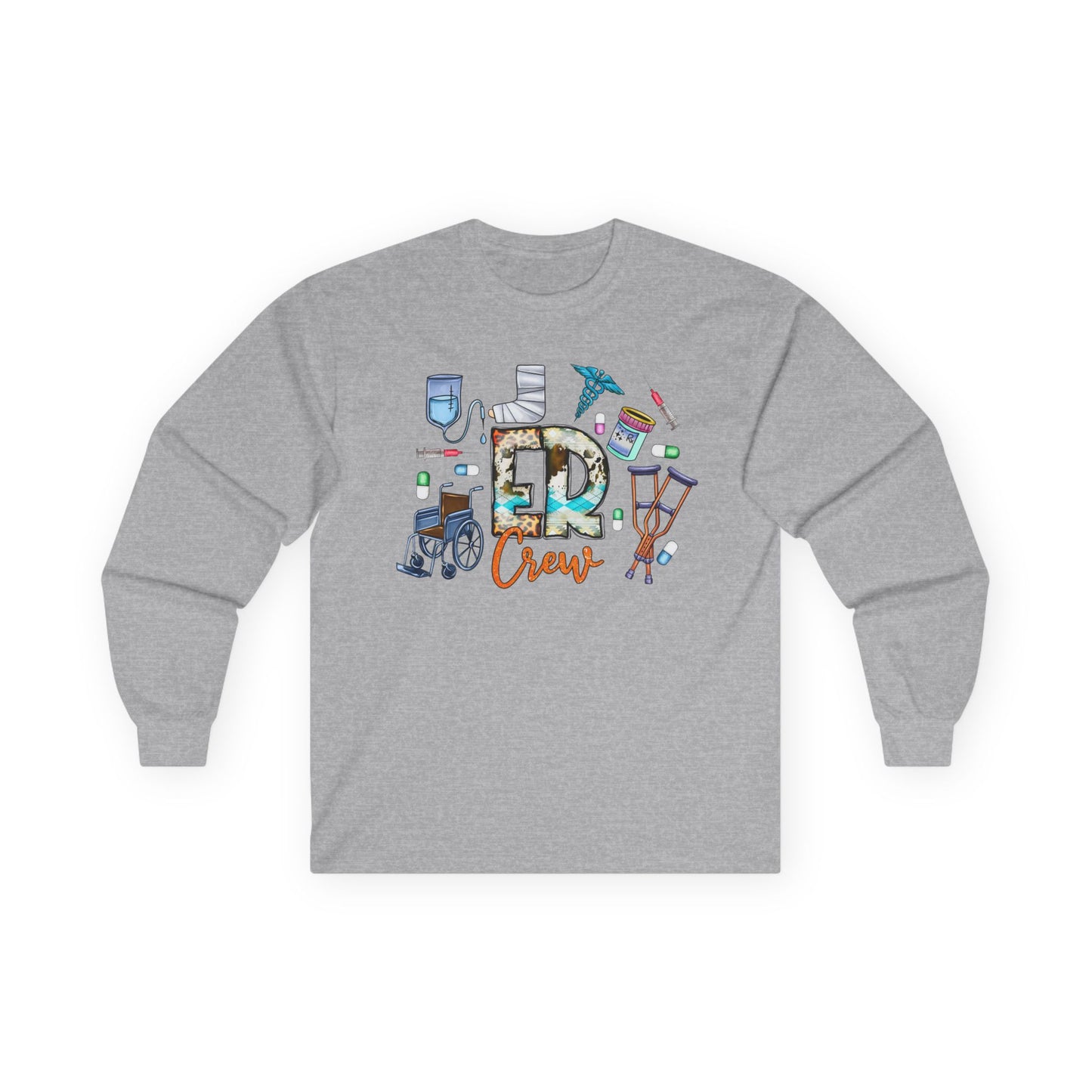 ER Crew Long Sleeve Tee — Emergency Room Nurse/Medic