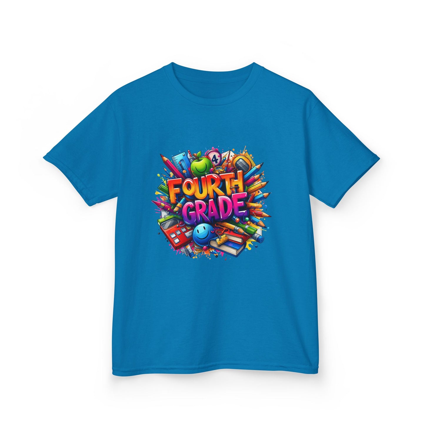 Fourth Grade Kids T‑Shirt — Colorful Back-to-School Design