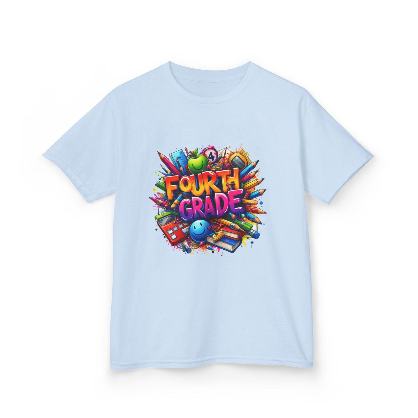 Fourth Grade Kids T‑Shirt — Colorful Back-to-School Design