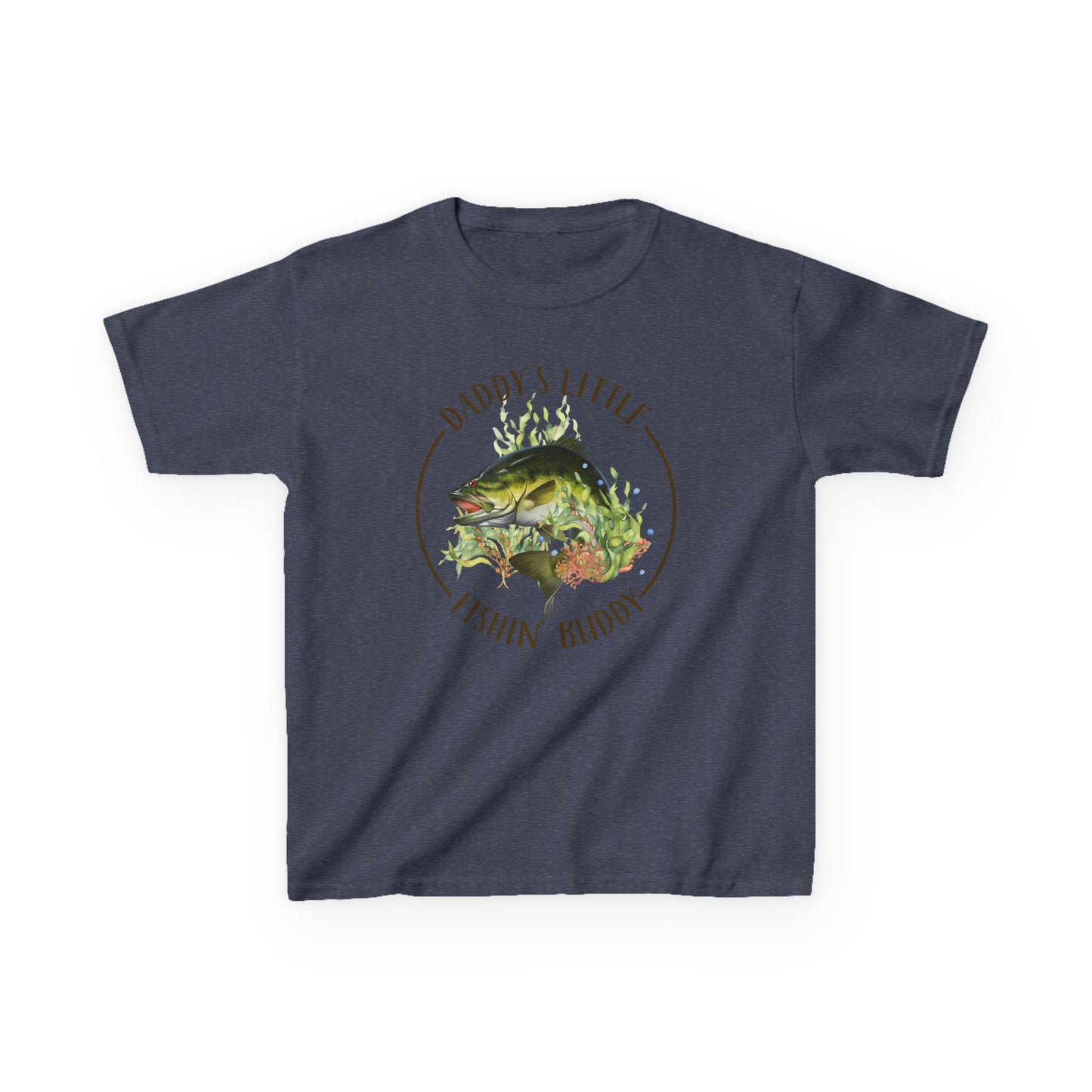 Kids Tee — "Daddy’s Little Fishin’ Buddy" Bass Graphic