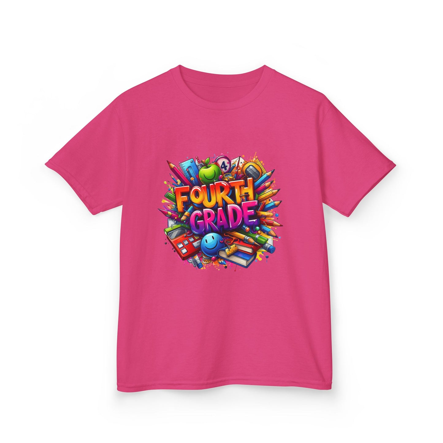 Fourth Grade Kids T‑Shirt — Colorful Back-to-School Design