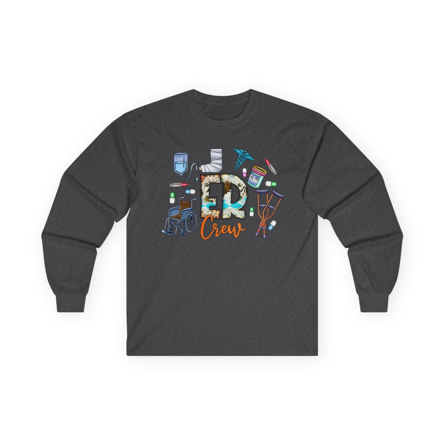 ER Crew Long Sleeve Tee — Emergency Room Nurse/Medic