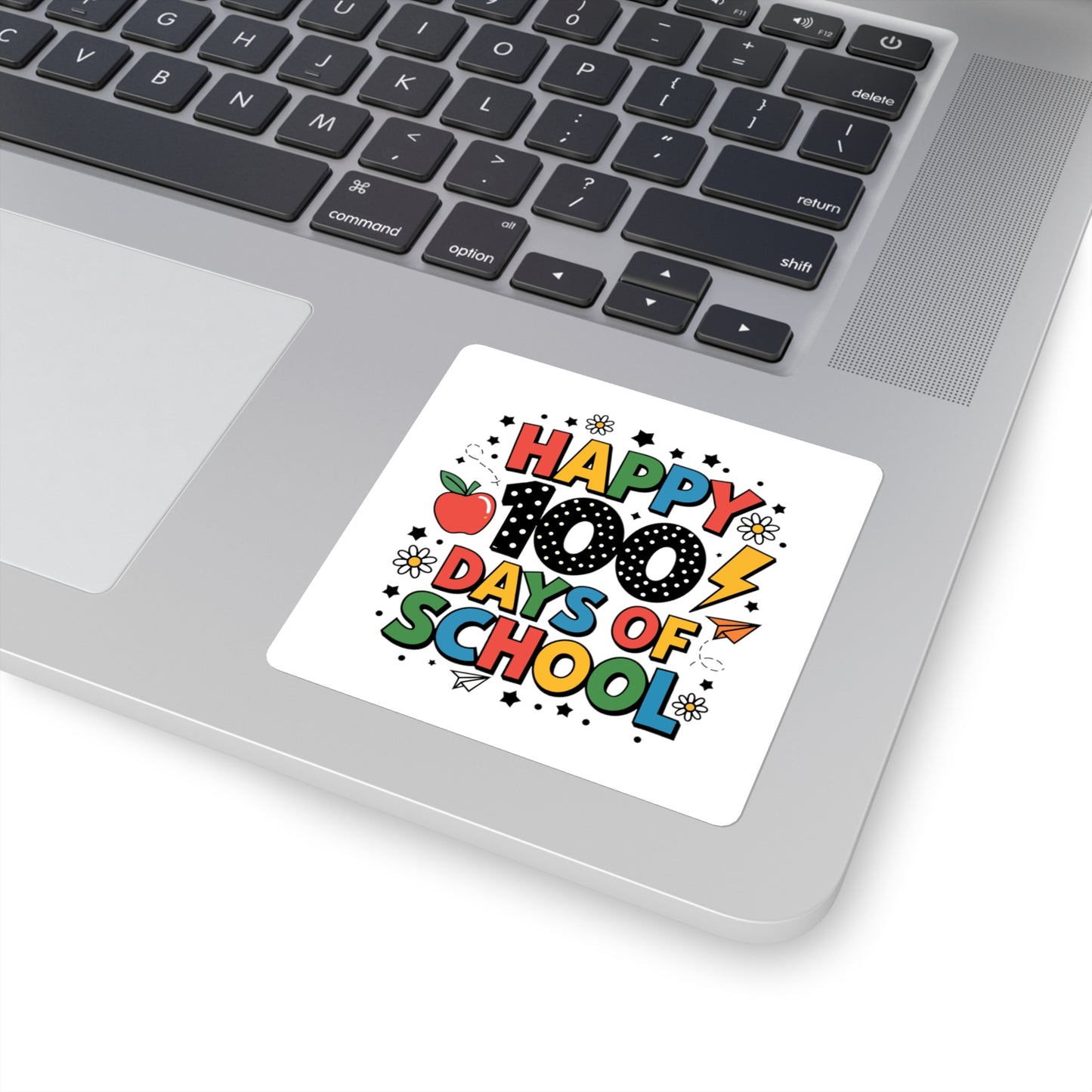 Happy 100 Days of School Square Sticker