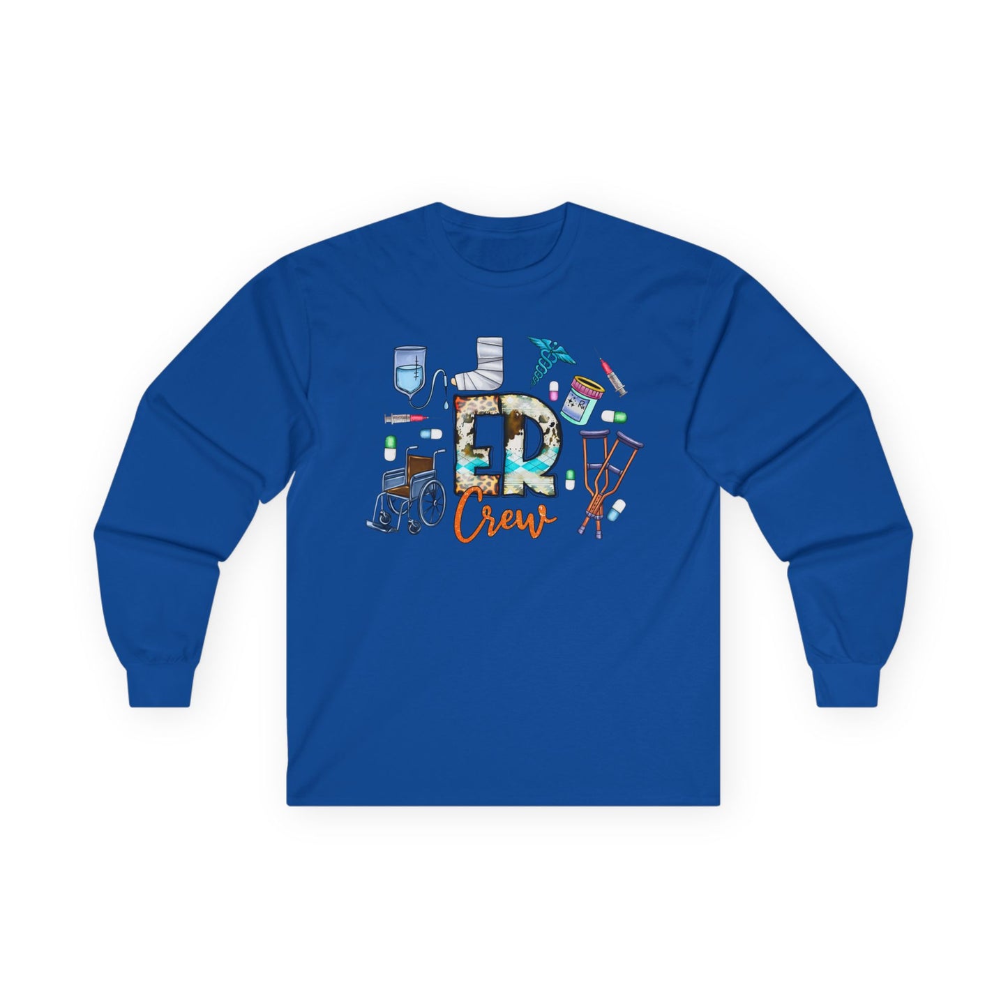 ER Crew Long Sleeve Tee — Emergency Room Nurse/Medic