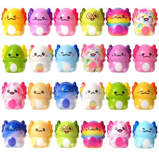 Kawaii Axolotl Squishy Toy Set