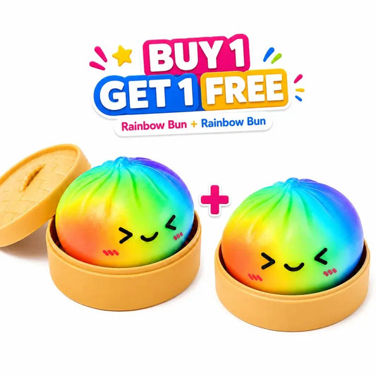 Giant Rainbow Dumpling Fidget Toy