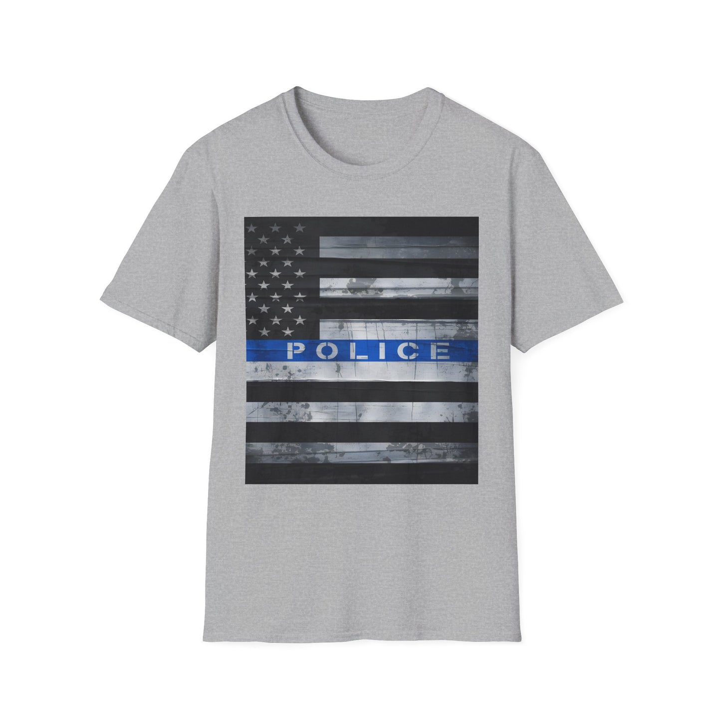 Police Thin Blue Line Flag T-Shirt — Support Law Enforcement Tee
