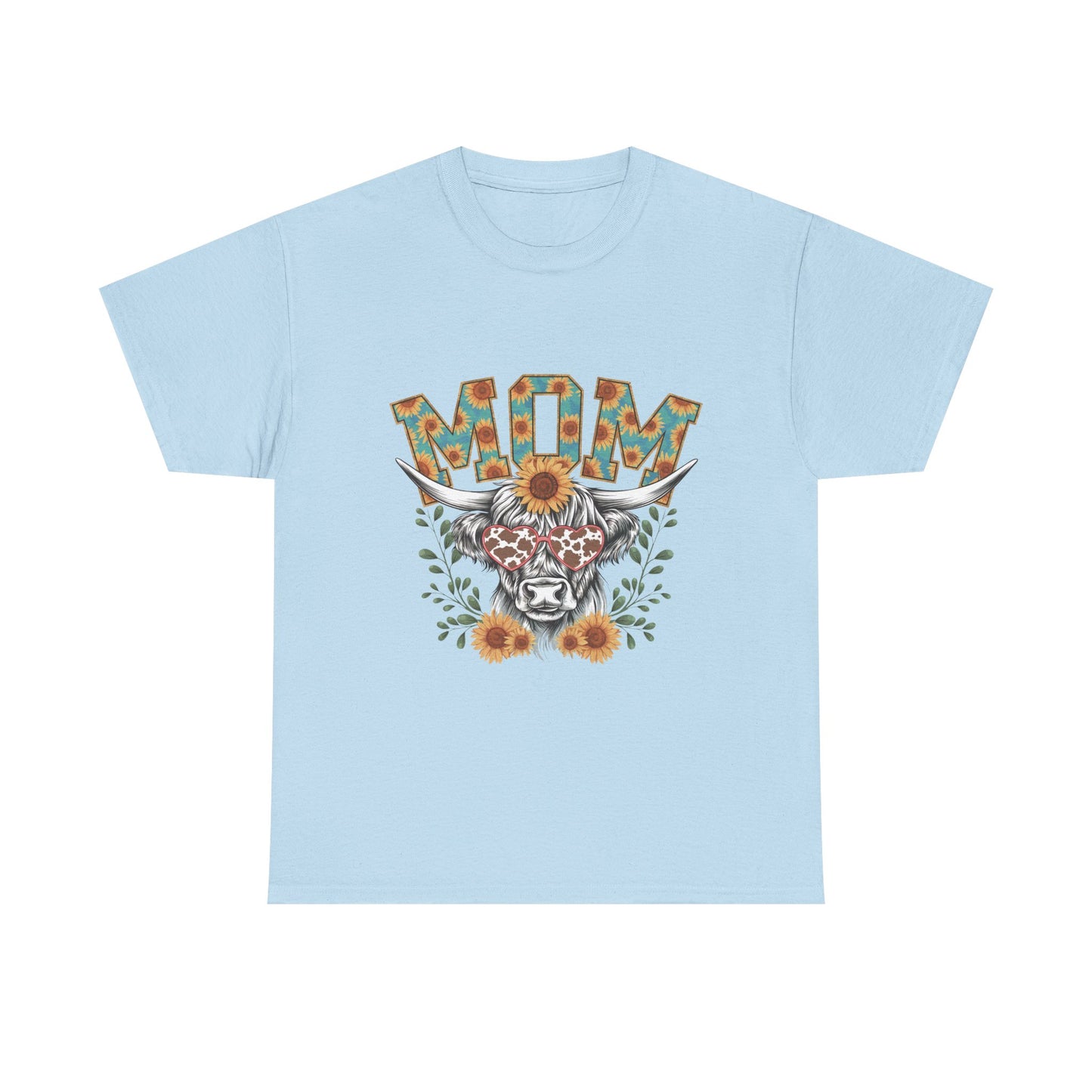 Mom Floral Highland Cow