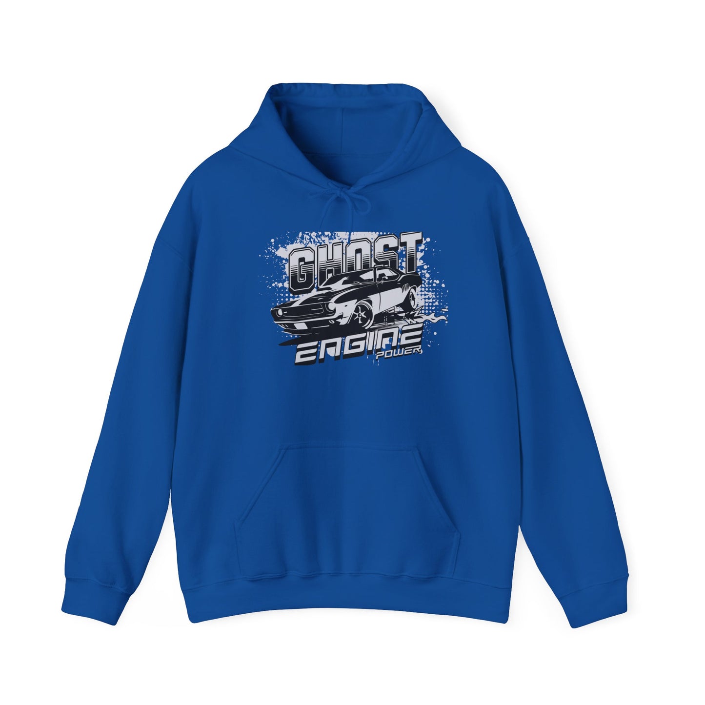 Ghost Engine Hoodie — Vintage Muscle Car Graphic Pullover