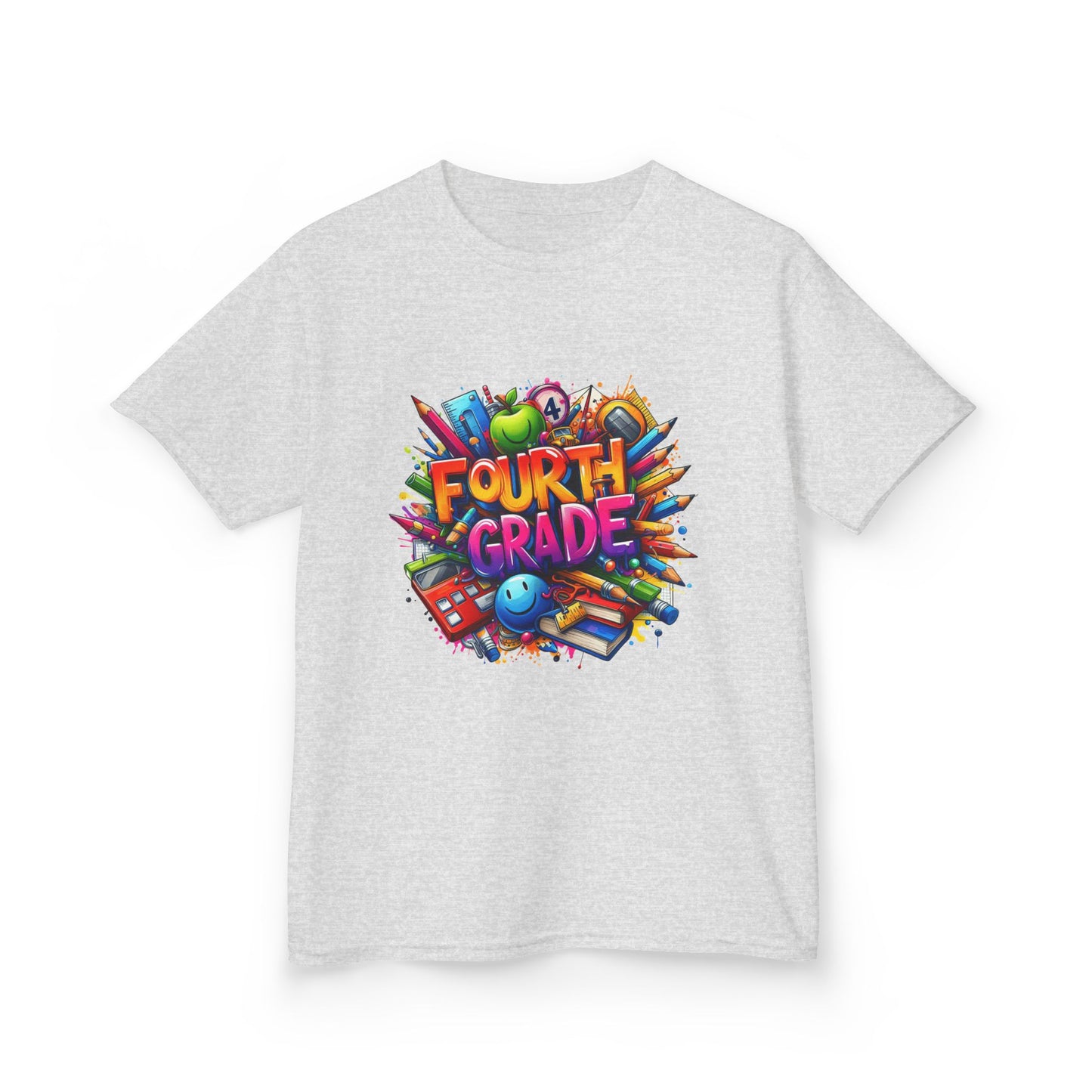 Fourth Grade Kids T‑Shirt — Colorful Back-to-School Design