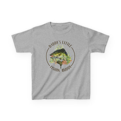Kids Tee — "Daddy’s Little Fishin’ Buddy" Bass Graphic