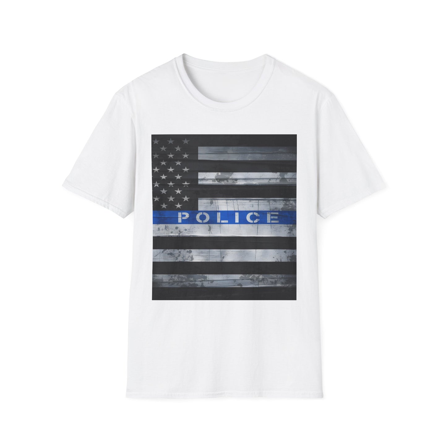 Police Thin Blue Line Flag T-Shirt — Support Law Enforcement Tee