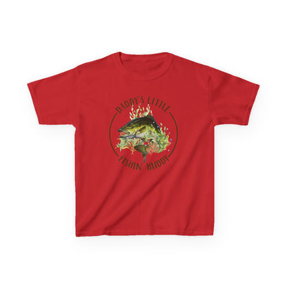 Kids Tee — "Daddy’s Little Fishin’ Buddy" Bass Graphic