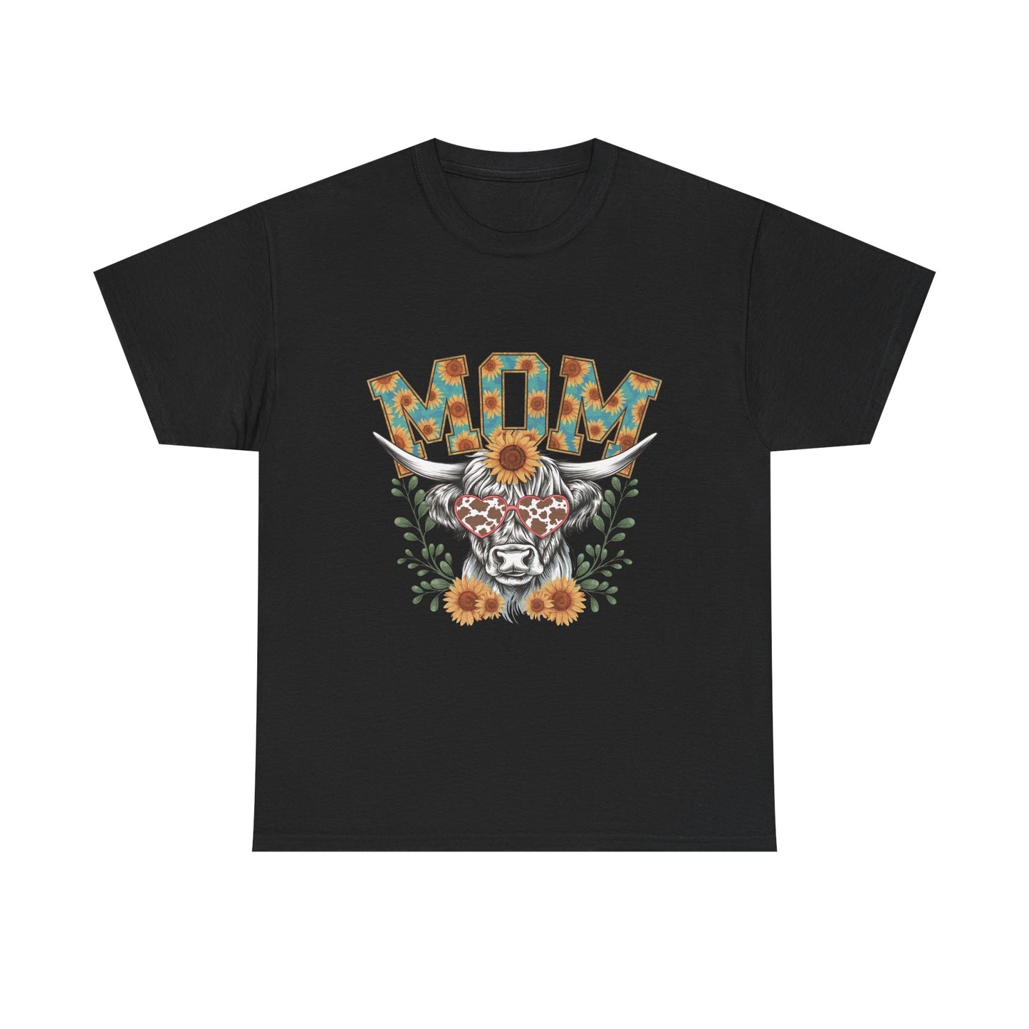 Mom Floral Highland Cow