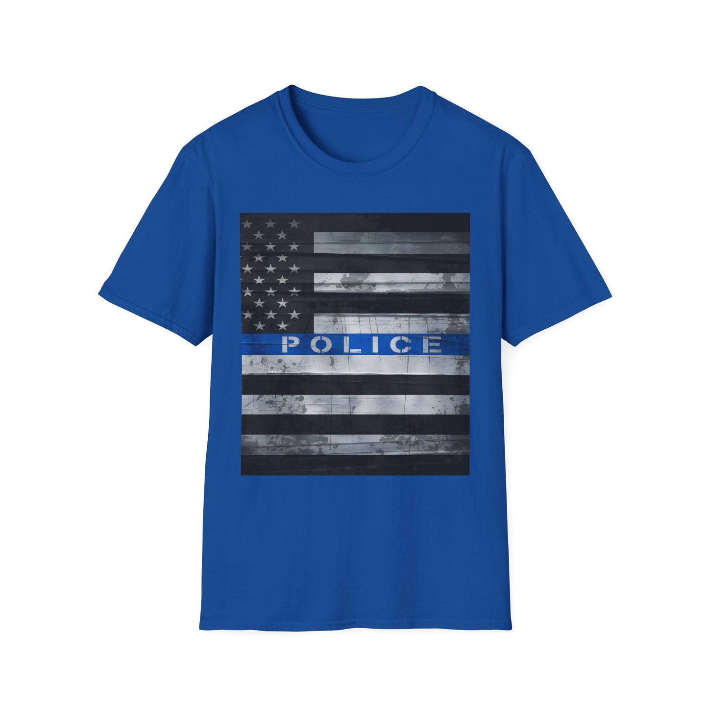 Police Thin Blue Line Flag T-Shirt — Support Law Enforcement Tee