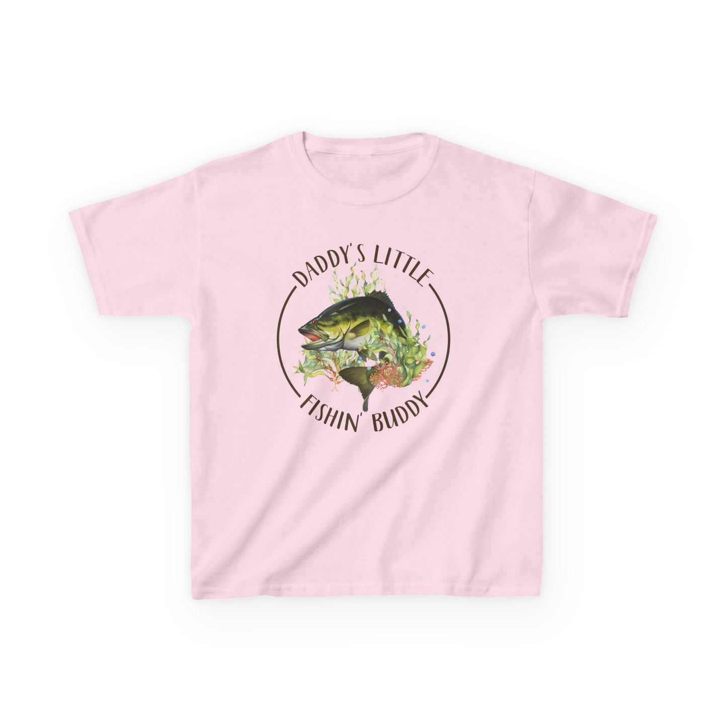 Kids Tee — "Daddy’s Little Fishin’ Buddy" Bass Graphic