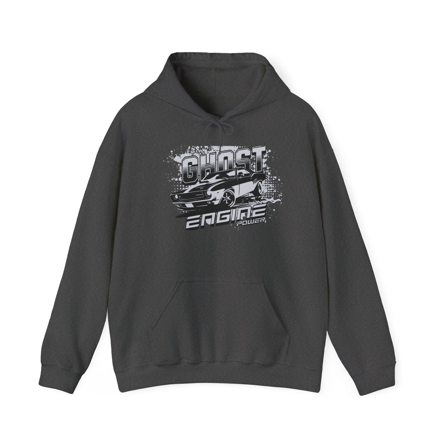 Ghost Engine Hoodie — Vintage Muscle Car Graphic Pullover