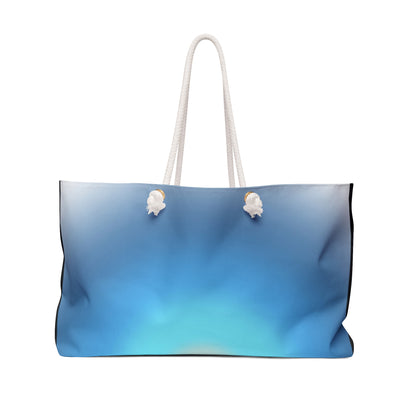 Blue Ombre Weekender Bag — Large Travel Tote