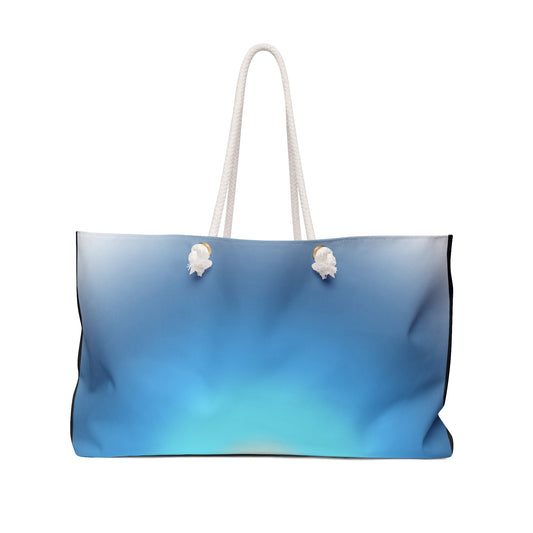 Blue Ombre Weekender Bag — Large Travel Tote