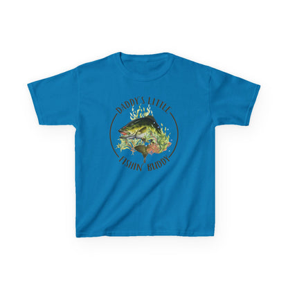 Kids Tee — "Daddy’s Little Fishin’ Buddy" Bass Graphic