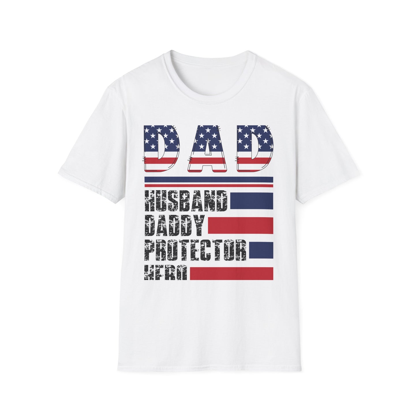 Dad American Flag T-Shirt With Saying