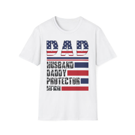 Dad American Flag T-Shirt With Saying