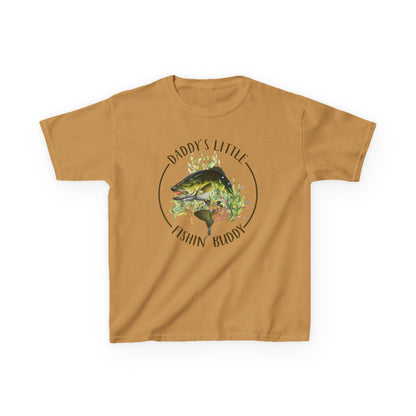 Kids Tee — "Daddy’s Little Fishin’ Buddy" Bass Graphic