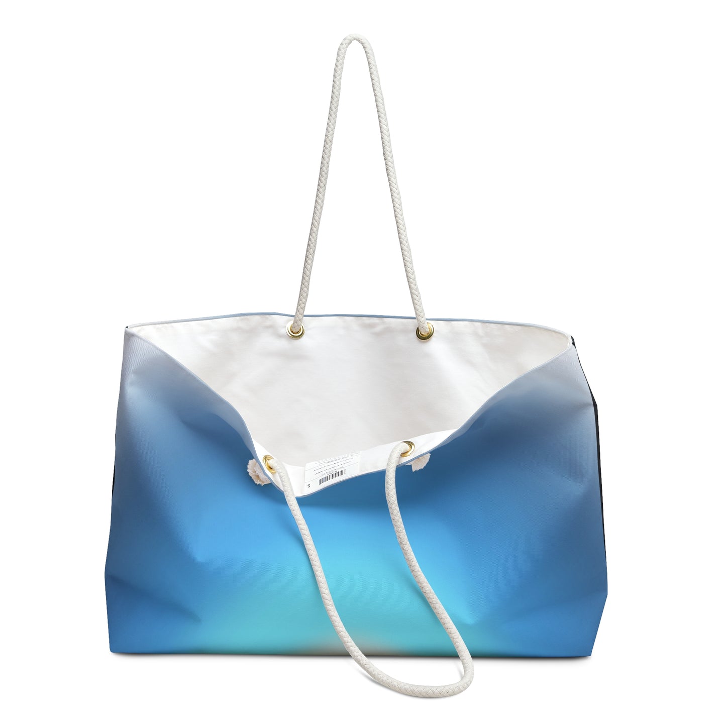 Blue Ombre Weekender Bag — Large Travel Tote
