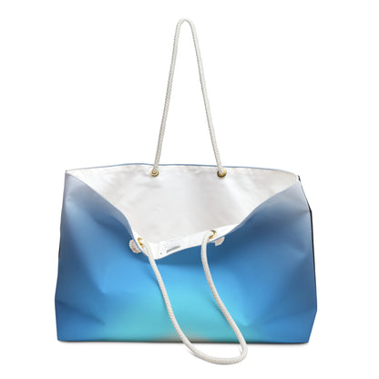 Blue Ombre Weekender Bag — Large Travel Tote