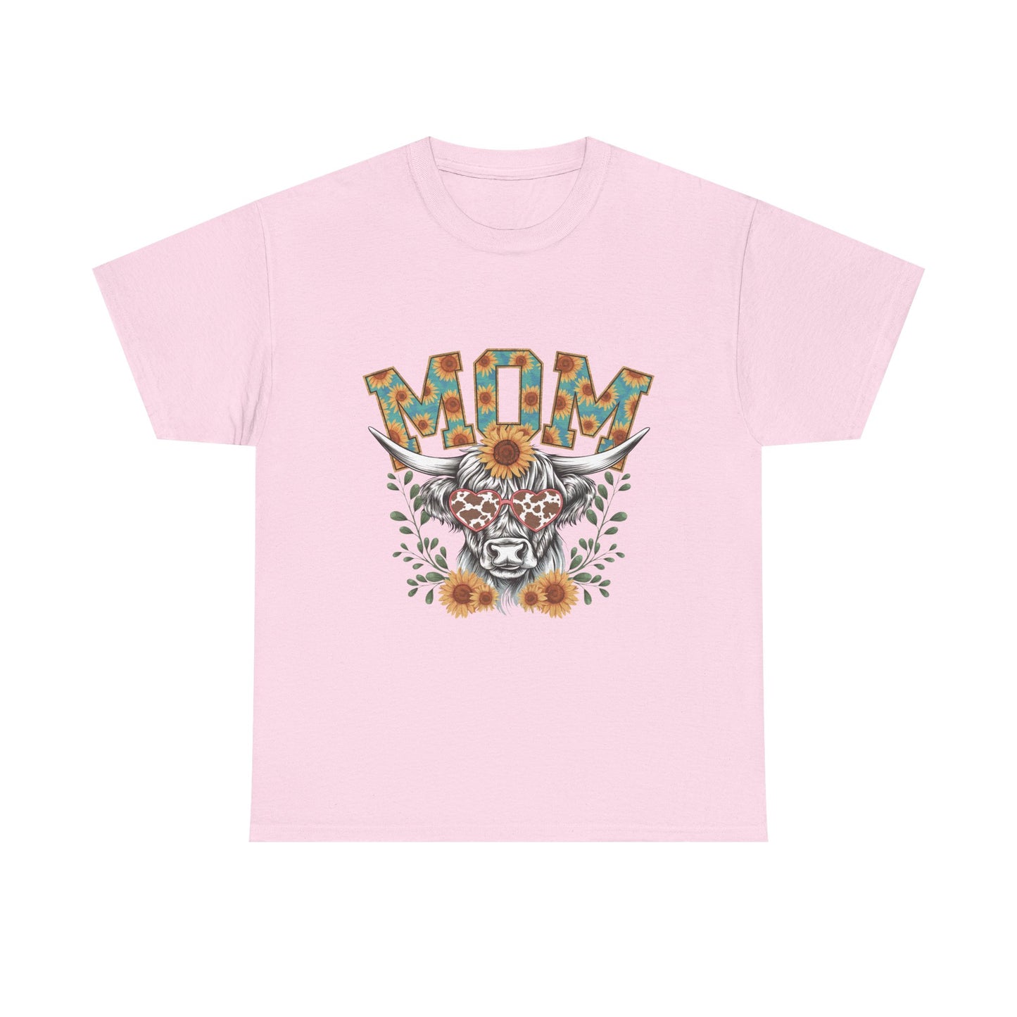 Mom Floral Highland Cow