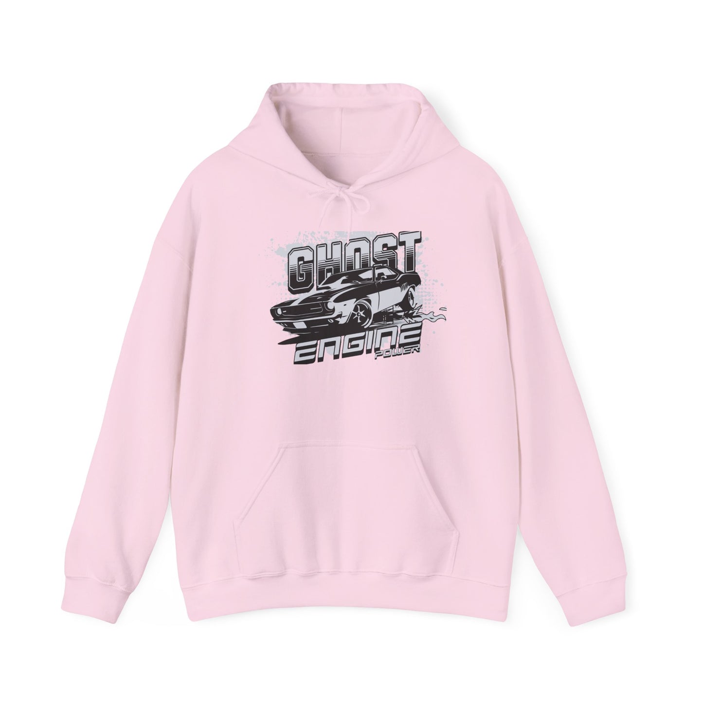 Ghost Engine Hoodie — Vintage Muscle Car Graphic Pullover