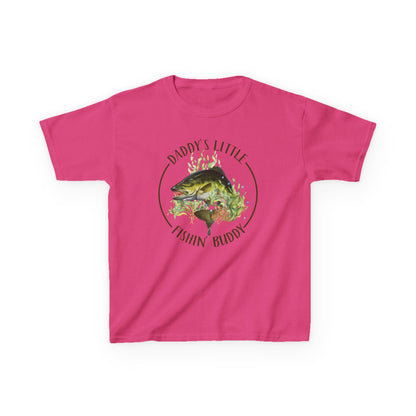 Kids Tee — "Daddy’s Little Fishin’ Buddy" Bass Graphic